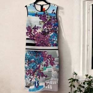 CLOVER CANYON -'Santorini Stripe' Neoprene (scuba) dress. Medium